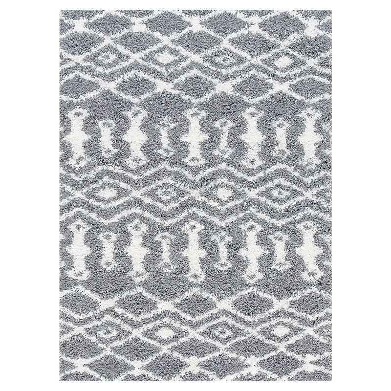 KHL Rugs Tania Contemporary Geometric Shag Area Rug