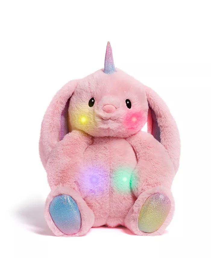 Geoffreys Toy Box GTB Bunnycorn Plush Stuffed Animal with LED Lights and Sound