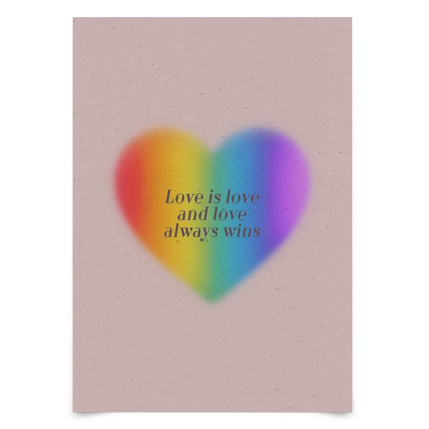 Americanflat Quotes Modern Wall Art Room Decor Love Always Wins By Emanuela Carratoni