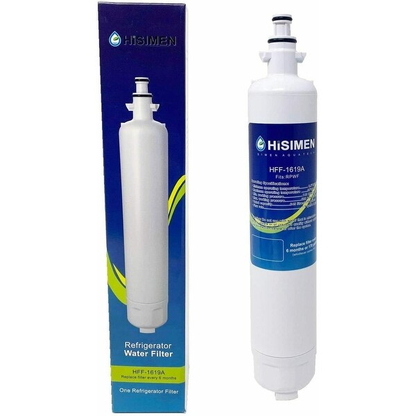 1 Pack HiSimen GE RPWF Genuine Refrigerator Fresh Water Filter NSF Certified - white