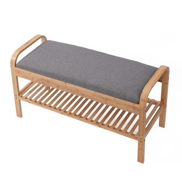 Cambridge Bamboo Shoe Bench Natural Proman Products