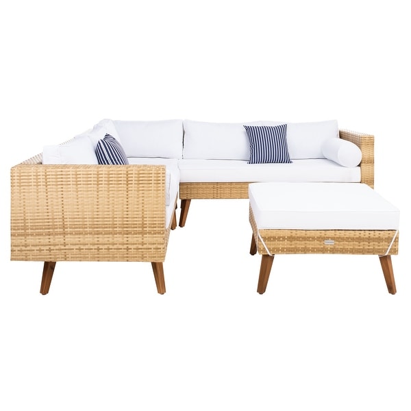 SAFAVIEH Outdoor Living Analon Outdoor Sectional Set