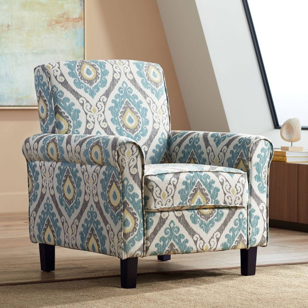 Studio 55d Lansbury Multi color Ikat Print Fabric Accent Chair