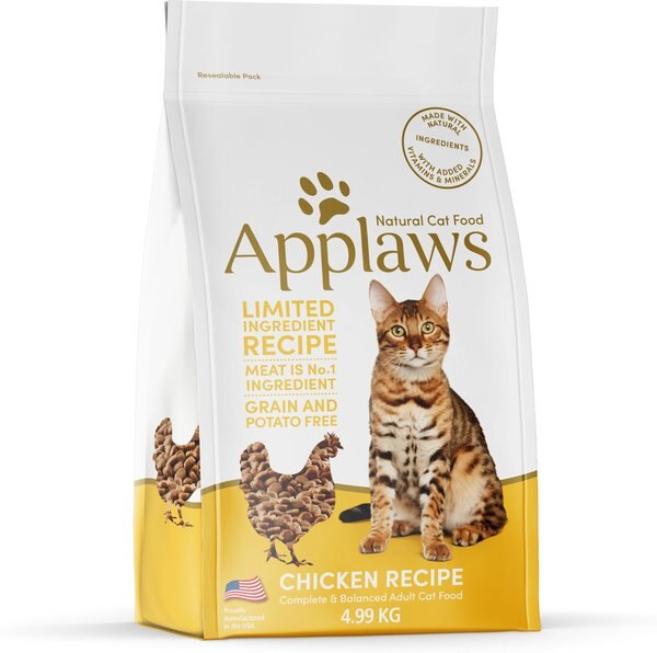 Applaws Complete Chicken Recipe Dry Cat Food， 11-lb bag