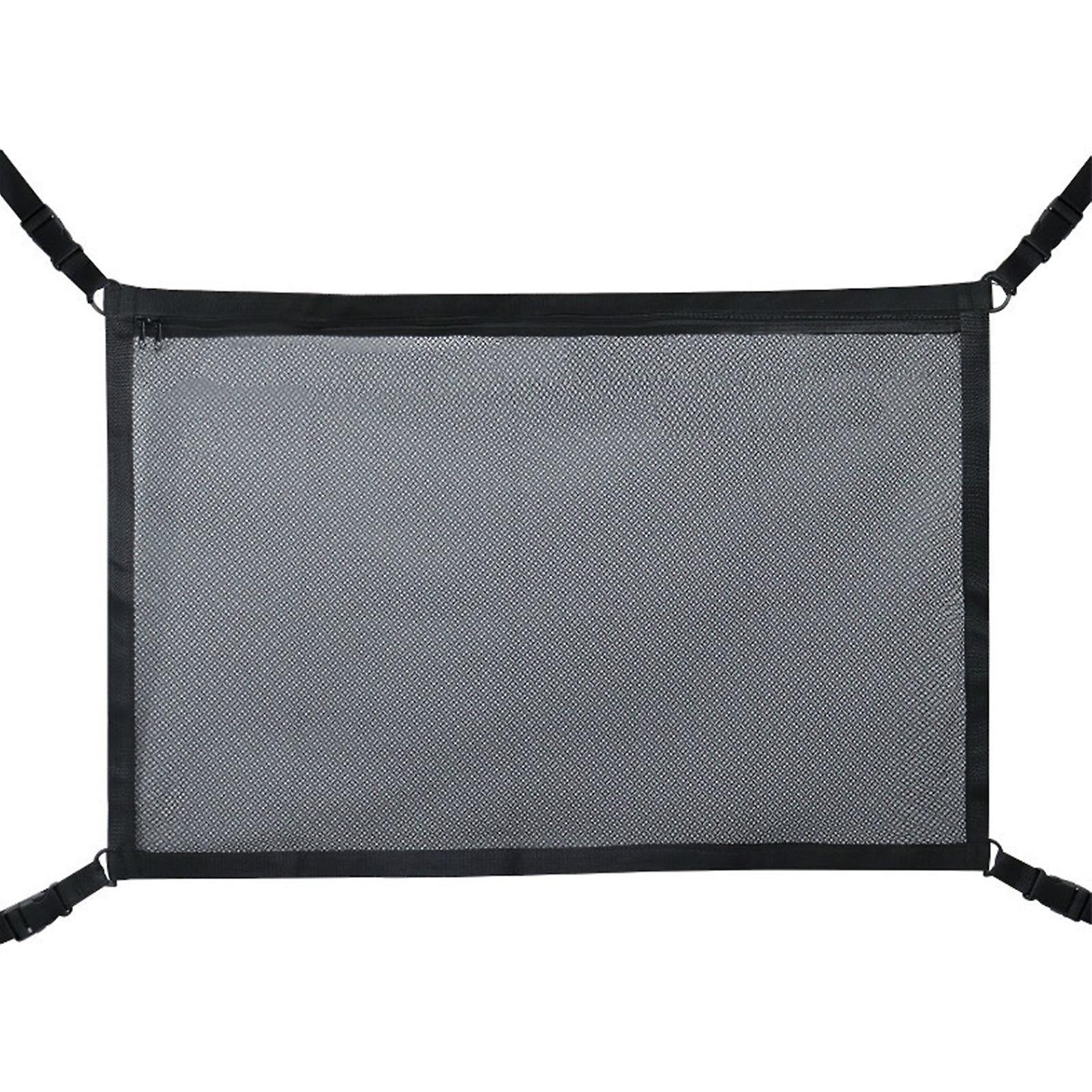 Black Car Ceiling Storage Net Ceiling Cargo Net Pocket Car Roof Long Trip Storage Bag For Suv Truck Bed Quilt Childrens Toy Towel