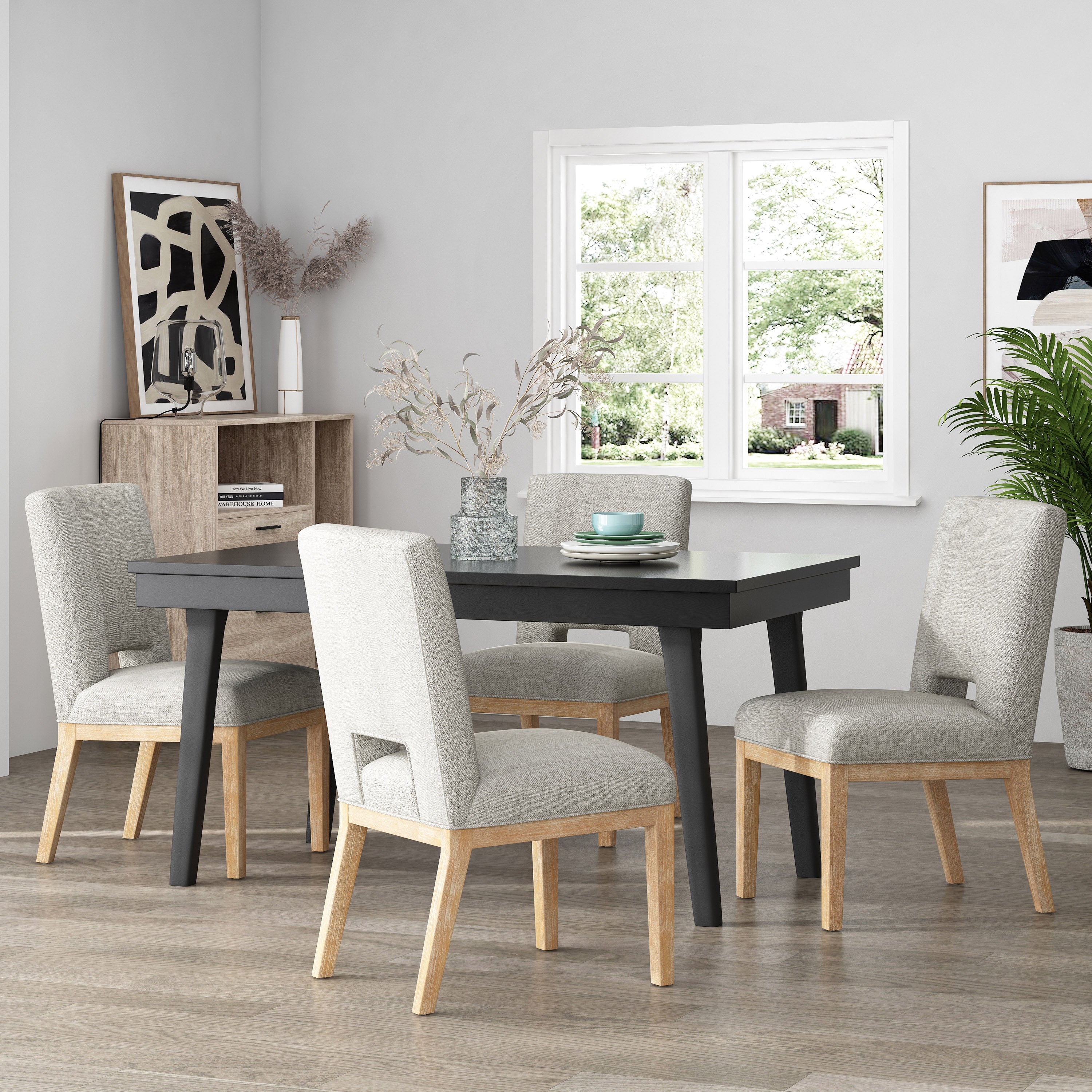 Parkey Upholstered Dining Chairs, Set of 4