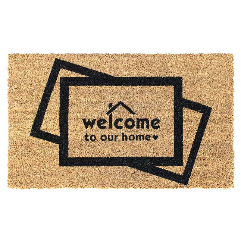 RugSmith Welcome to Our Home with Love Doormat - 18'' x 30''