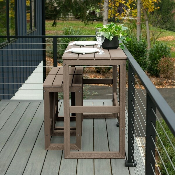 HIGHWOOD Monroe Modern CounterHeight Dining Balcony Set