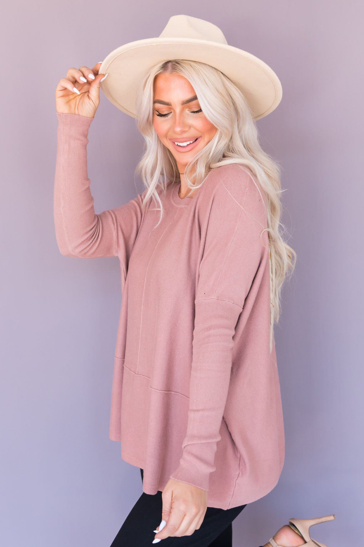 Crazy About You Modest Sweater