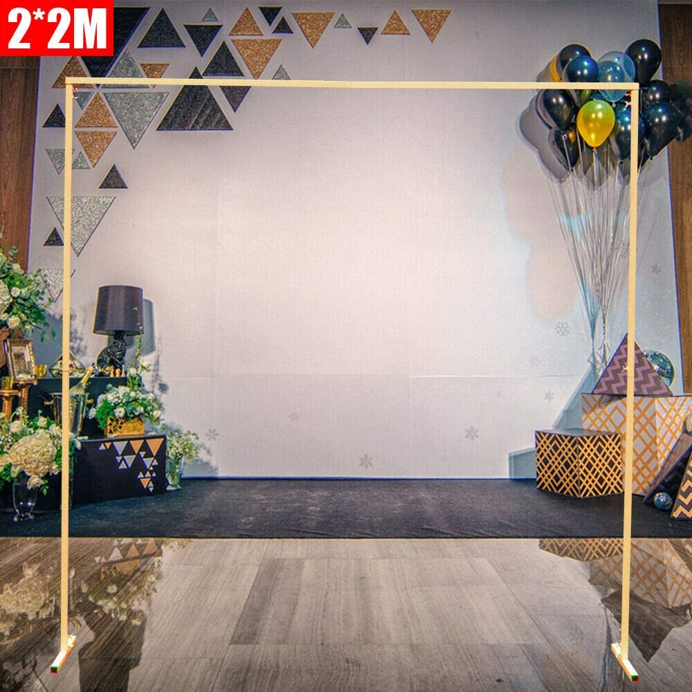 MONIPA Metal Framework Backdrop Stand Square Wedding Arch Garden Climbing Plants Arbor Party Backdrop Entrance Decoration