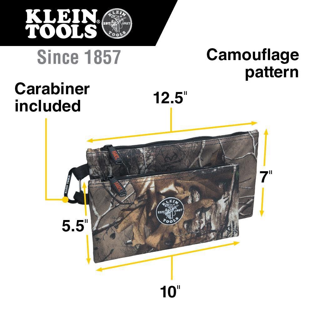 Klein Tools Camo Zipper Bags 2-Pack 55560 from Klein Tools