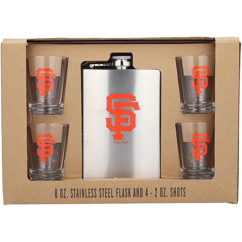 San Francisco Giants 8oz. Stainless Steel Flask and 2oz. Shot Glass Set