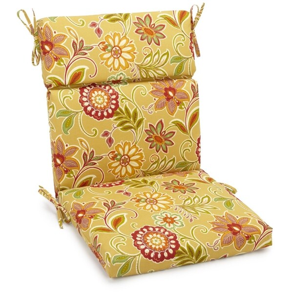 22-inch by 45-inch Three-section Outdoor Seat/Back Chair Cushion