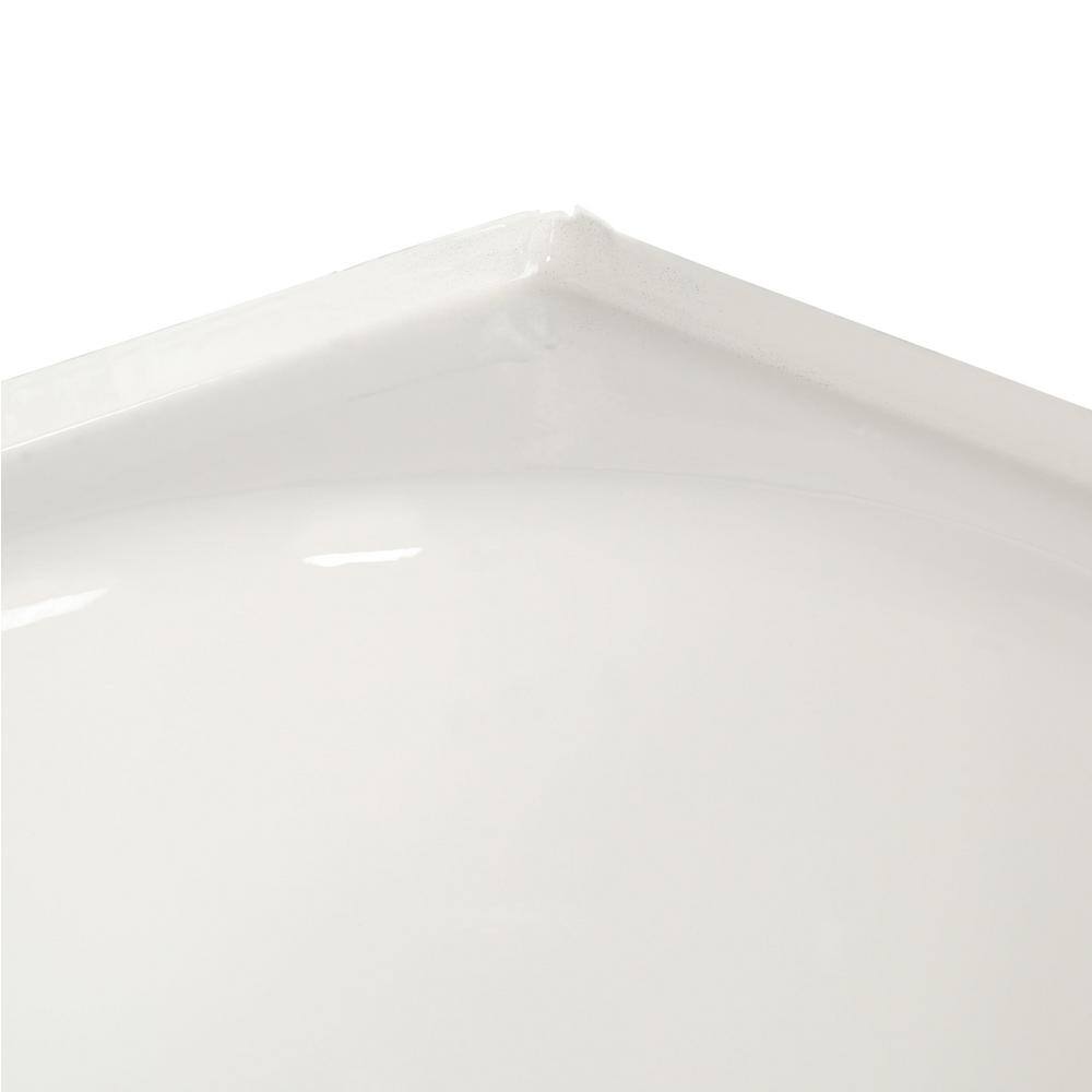 Bootz Industries Mauicast 60 in. x 30 in. Rectangular Alcove Soaking Bathtub with Left Drain in White 011-3445-00