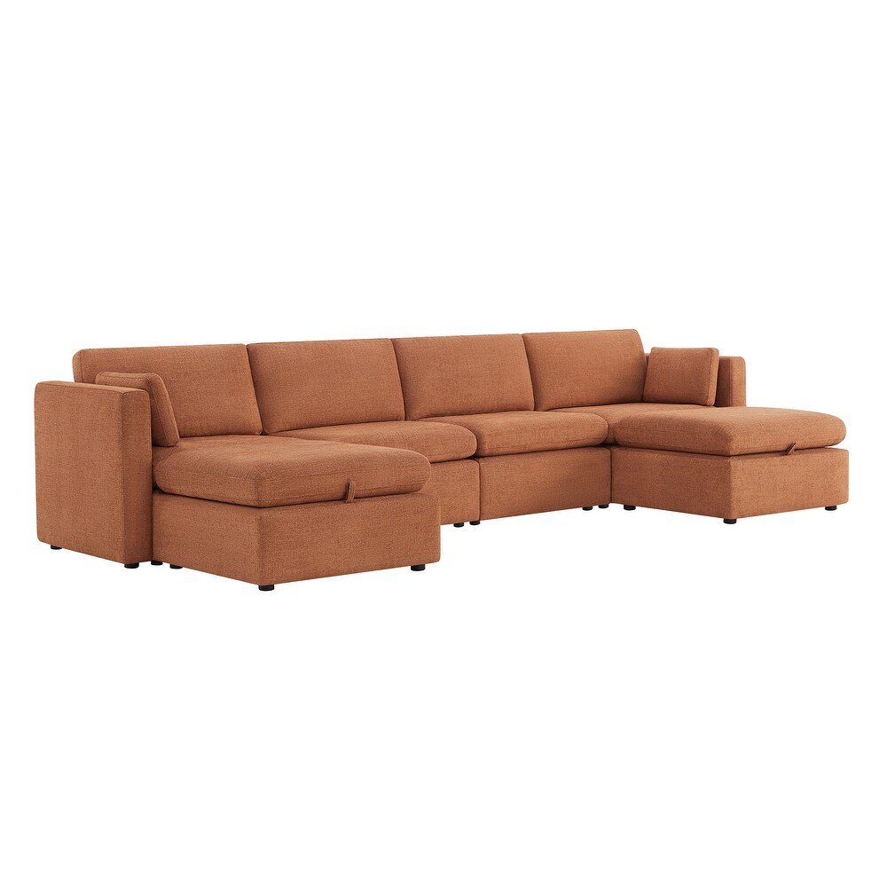 Celia Oversized Modular Sectional Fabric Sofa Set