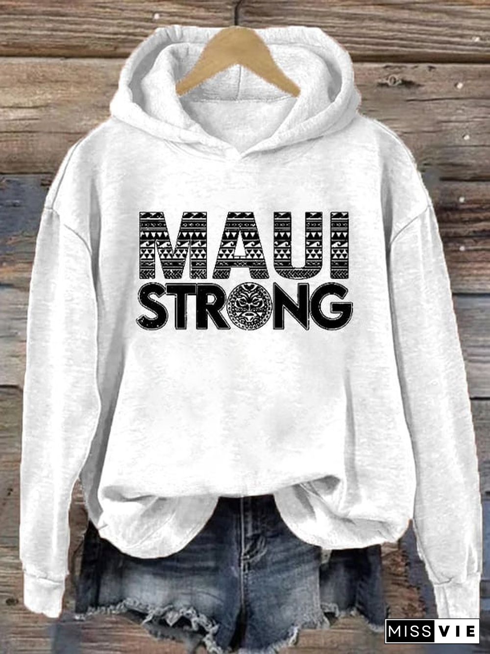 Women's Maui Strong Print Hoodie