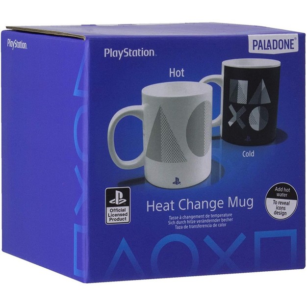 Paladone Products Ltd Playstation Ps5 Heat Change 10 Ounce Ceramic Mug