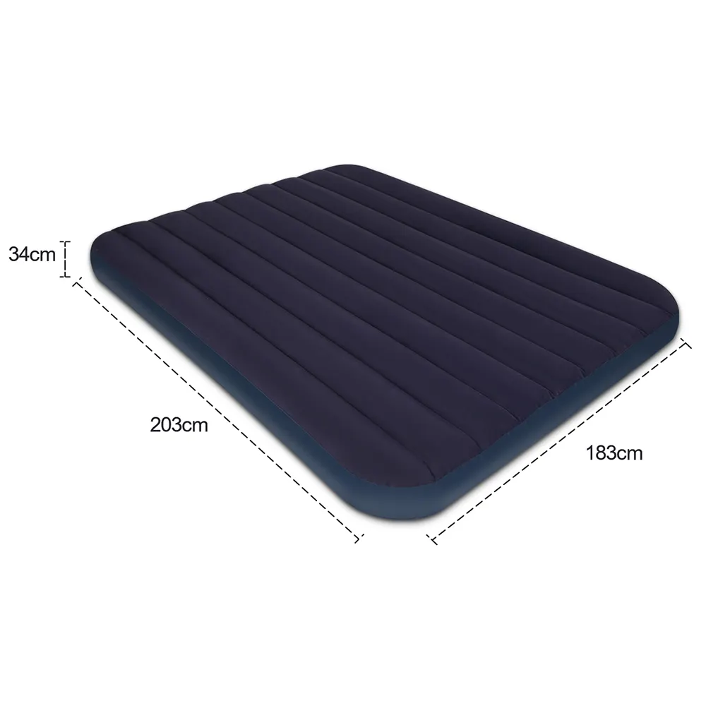 Dura Beam Inflatable Twin Pillow Rest Raised Air Mattress Bed  Plush Blow Up Airbed for Camping Hiking