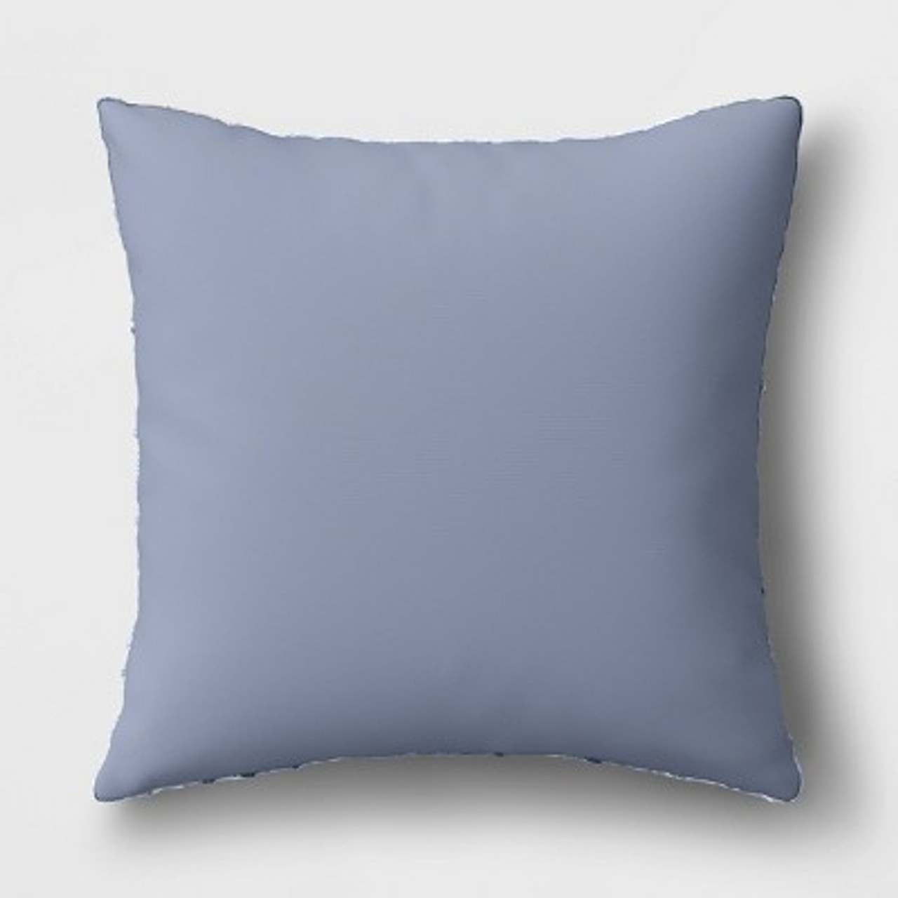 Woven Cotton Textured Square Throw Pillow Blue - Threshold™