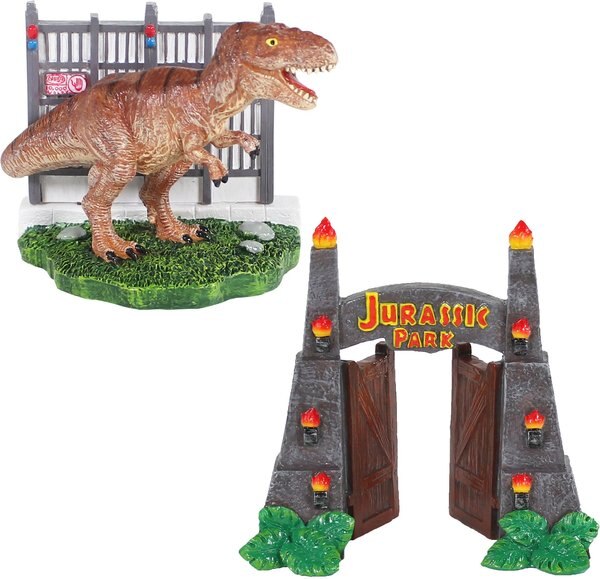 Penn-Plax Jurassic Park Resin Bundle Aquarium Decoration Set， 2-pack