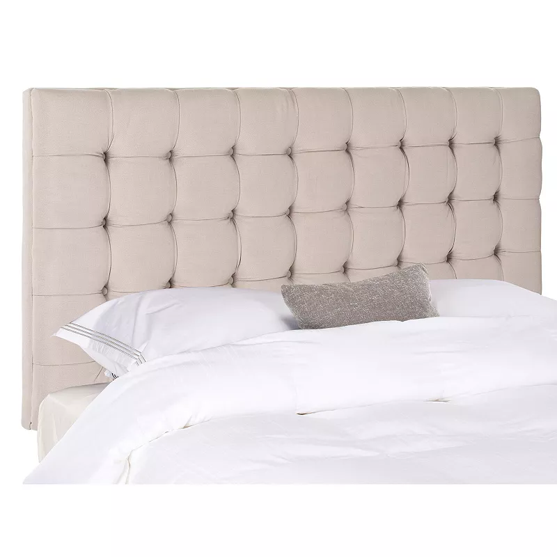 Safavieh Lamar Taupe Tufted Headboard