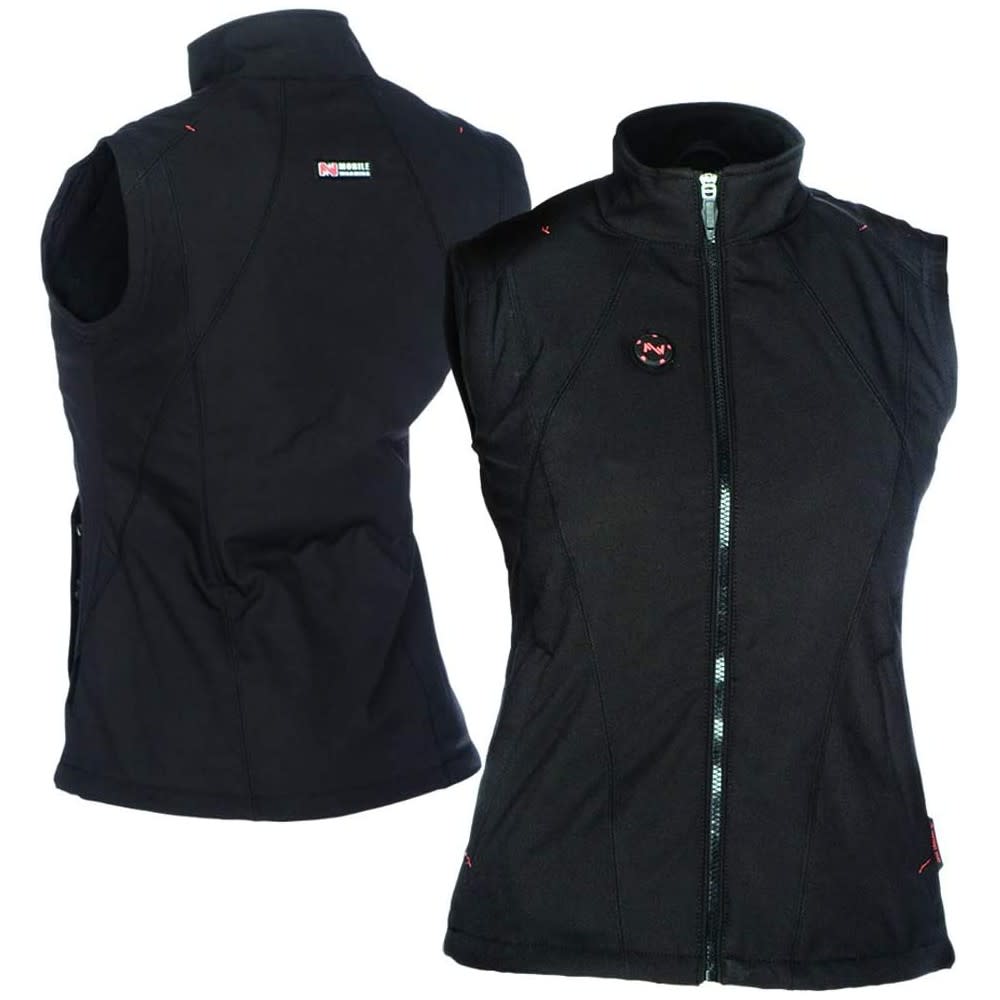 Mobile Warming Dual Power Vest Womens 12V Black Small ;