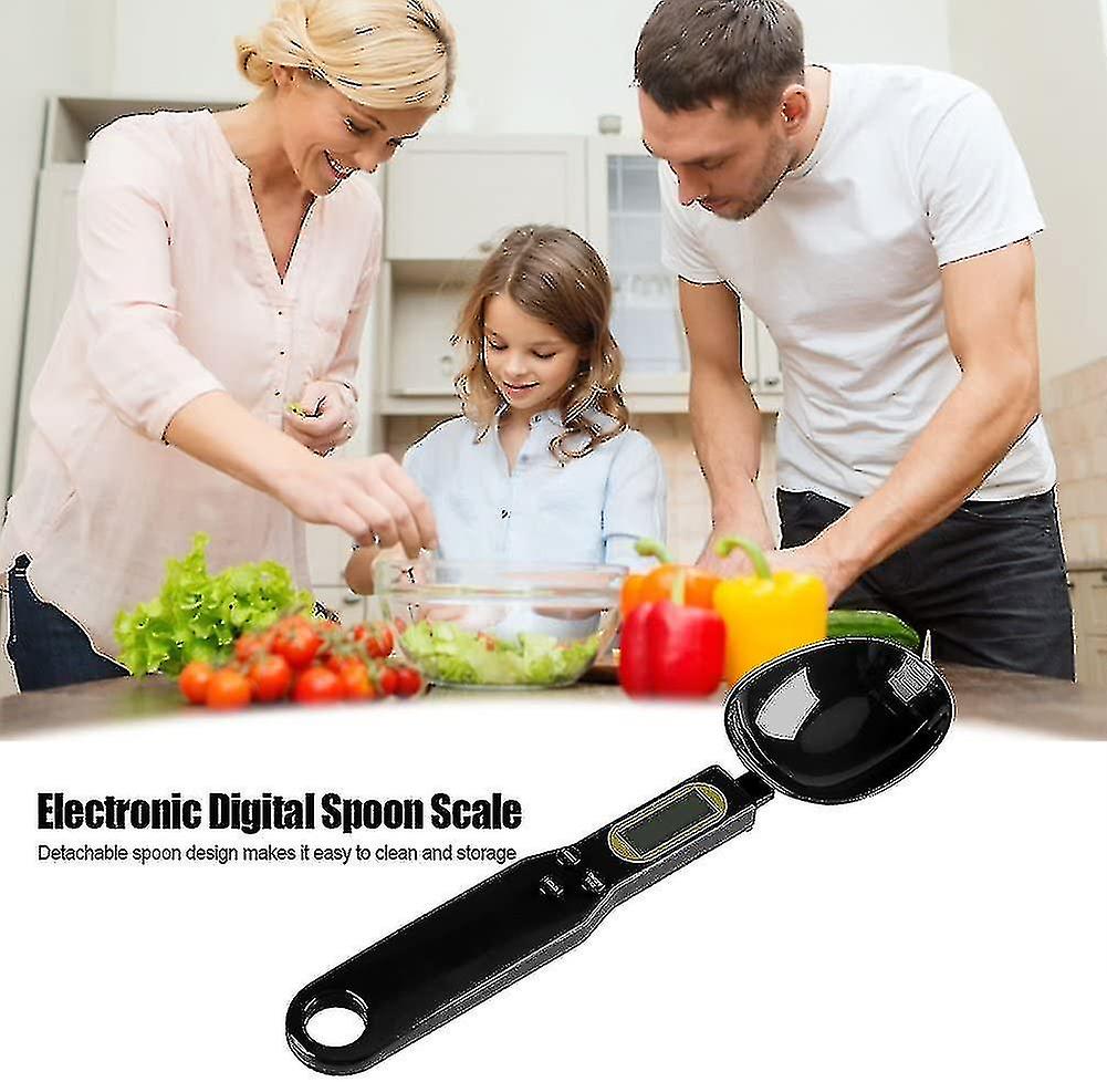 Miman Digital Spoon Scale， Portable 500g/0.1g Electronic Lcd Digital Kitchen Scale With Measuring Spoons