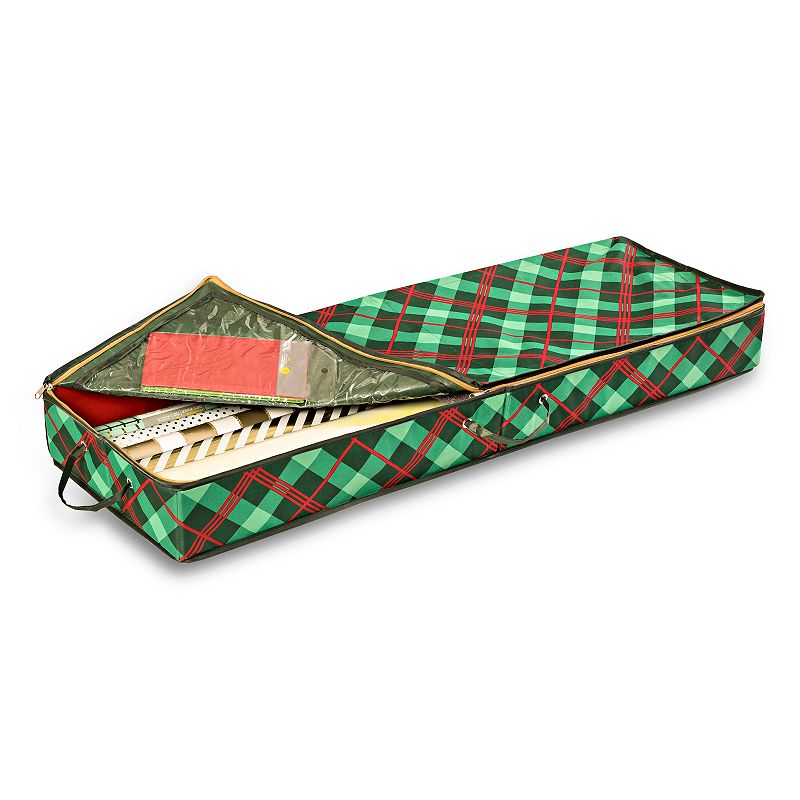 Honey-Can-Do Plaid Gift Wrap Organizer