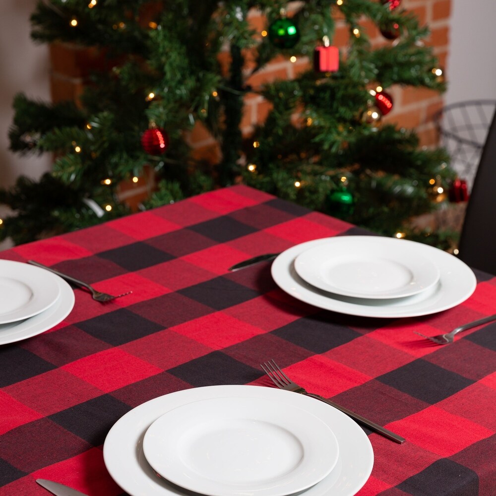 Fabstyles Buffalo Check High Quality Cotton Tablecloth