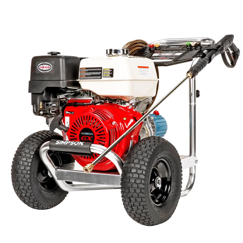 Aluminum 4200 PSI at 4.0 GPM HONDA GX390 with CAT Triplex Plunger Pump Cold Water Professional Gas Pressure Washer (49-State) ;