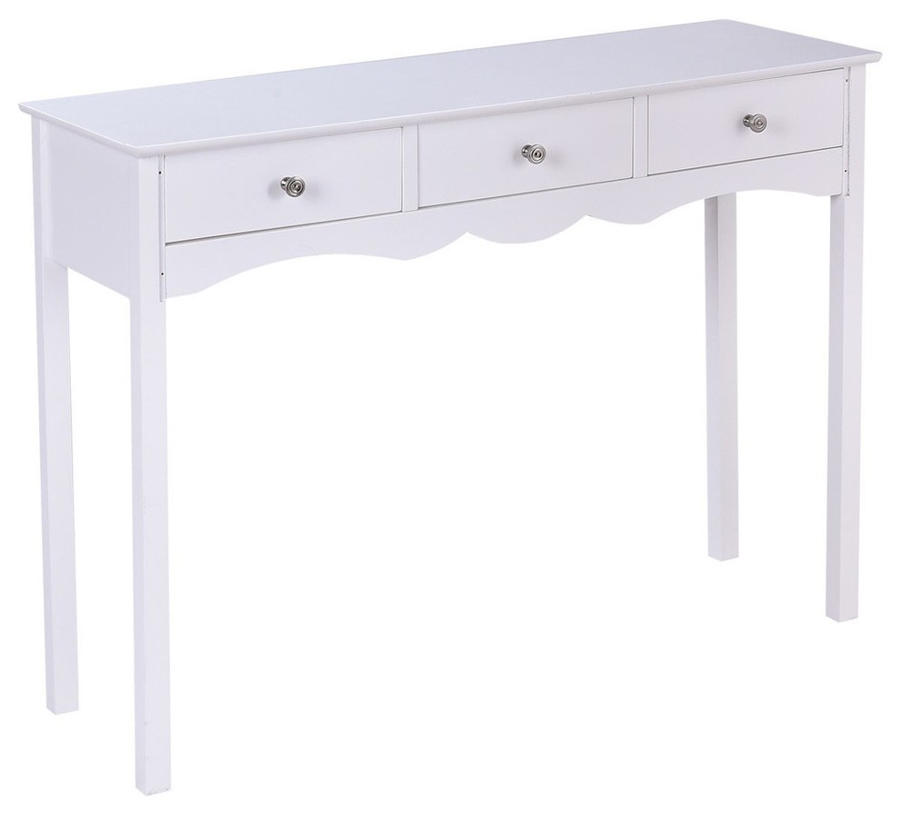 Modern Hall table Side Table With 3 Drawers   Transitional   Console Tables   by Imtinanz  LLC  Houzz