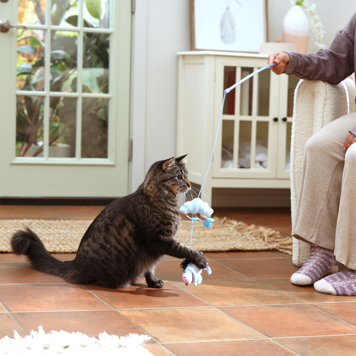 Disney Eeyore Teaser Wand Cat Toy with Catnip