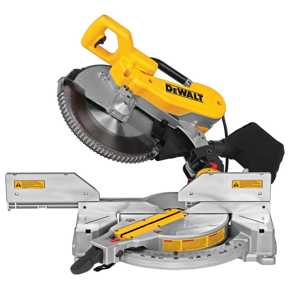 DEWALT 15 Amp Corded 12 in. Compound Double Bevel Miter Saw DWS716