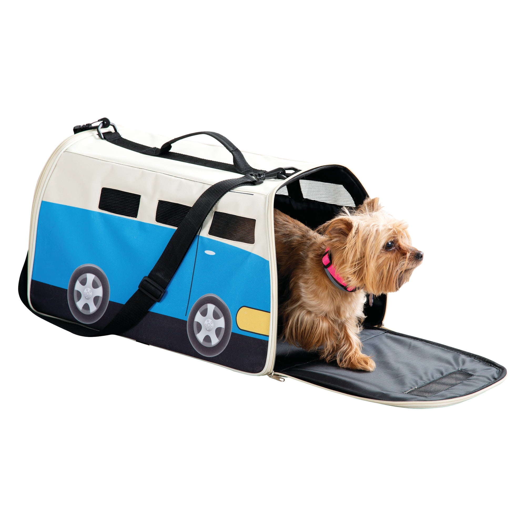 ETNA Products Happy Camper Pet Carrier - Cute RV Shaped Small Dog or Cat Carrier Water Resistant Travel Bag