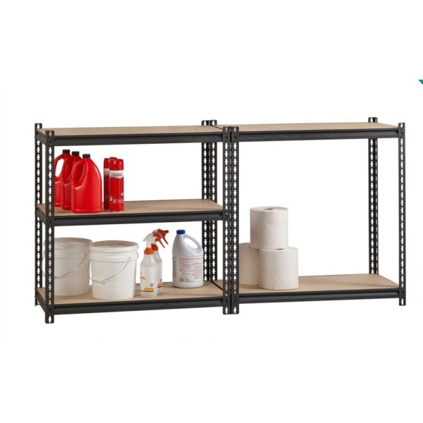 Lorell 2，300 lb Capacity Riveted Steel Shelving