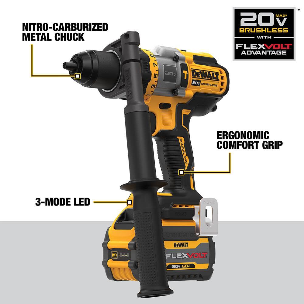 DEWALT 20V MAX* 2 Tool Kit Including Hammer Drill/Driver with FLEXV Advantage DCK2100D1T1 from DEWALT