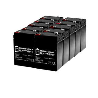 MIGHTY MAX BATTERY 6V 4.5AH SLA Battery Replacement for Ritar RT645 - 10 Pack MAX3531701