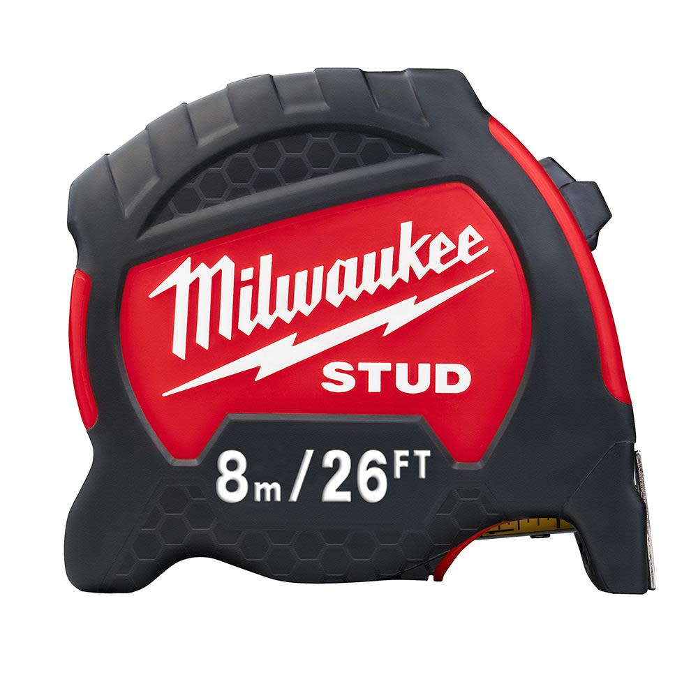 Milwaukee 8m/26ft Gen II STUD Tape Measure 48-22-9726 from Milwaukee