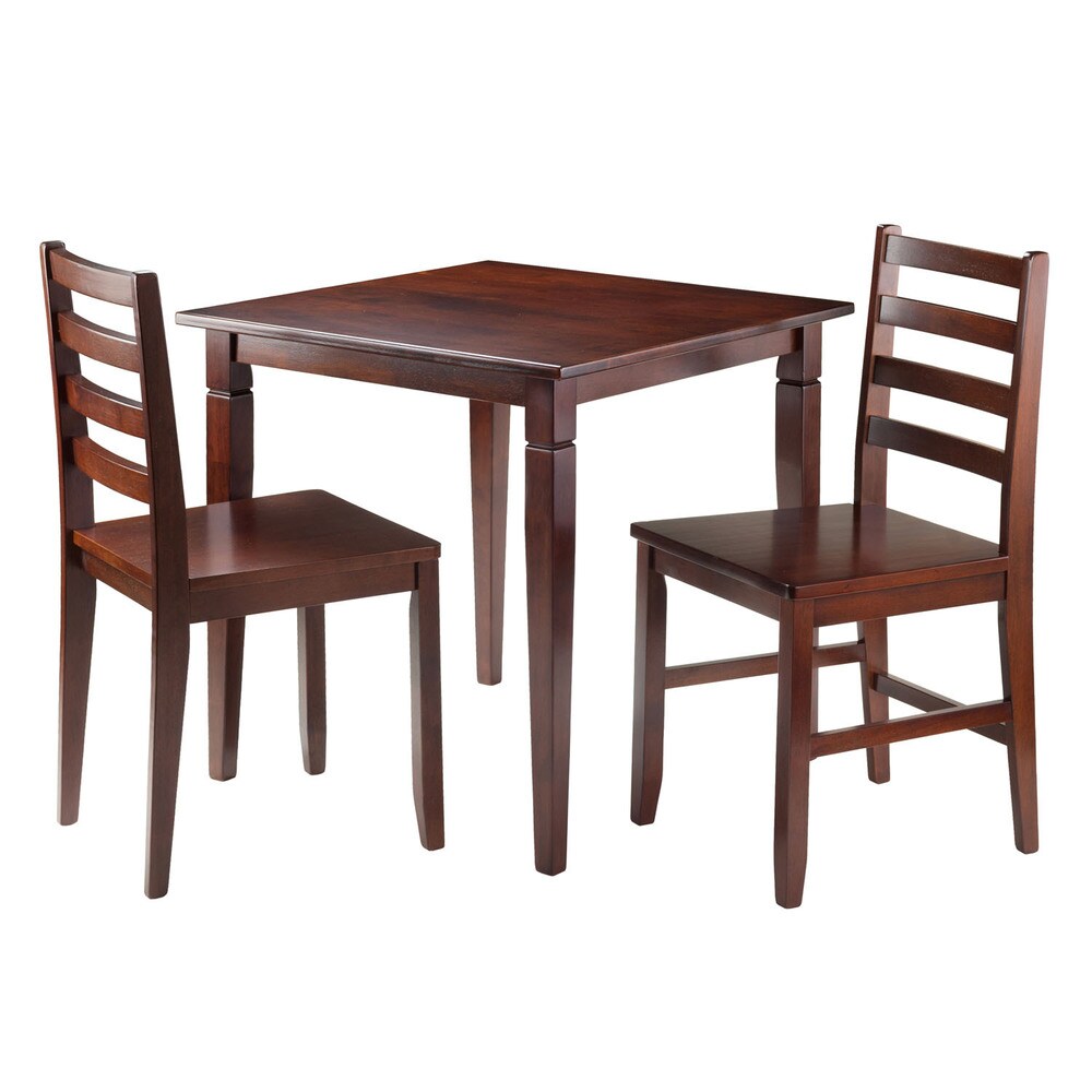 Kingsgate 3 Pc Dinning Table with 2 Hamilton Ladder Back Chairs