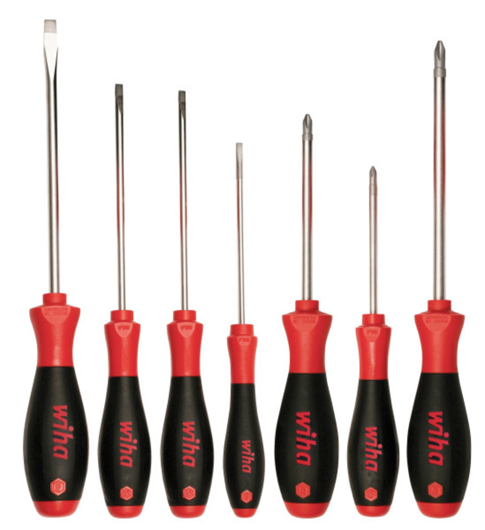 Wiha SoftFinish Slotted and Phillips Screwdriver Set 7pc