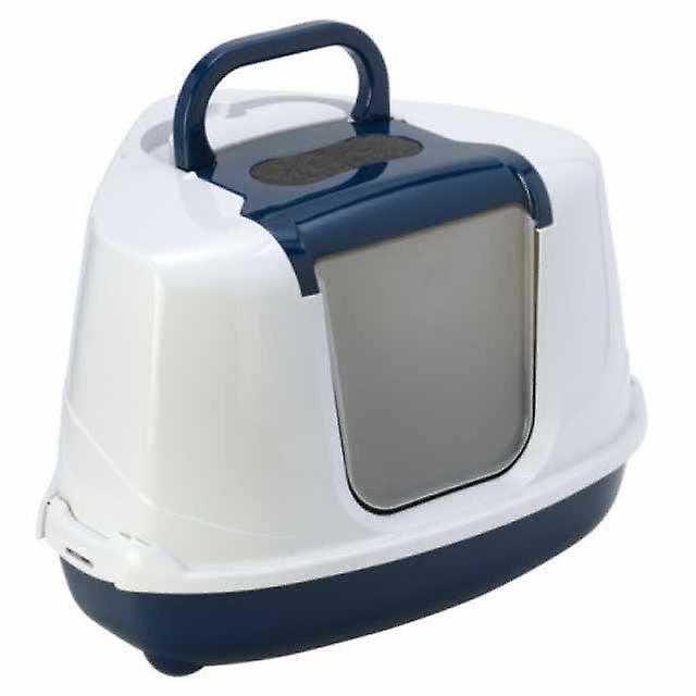 Filtered Flip Cat Blueberry Coloured Litter Box