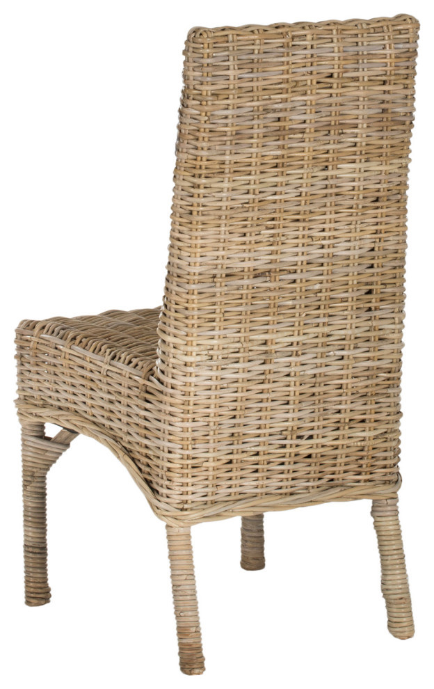 Rodger 18 quoth Rattan Side Chair  Set of 2 Natural Unfinished   Tropical   Dining Chairs   by Virgil Stanis Design  Houzz