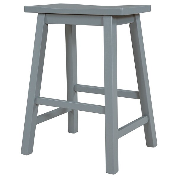 2-piece Counter Height Wood Kitchen Dining Stools