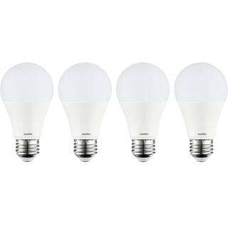 Sunlite 100-Watt Equivalent A19 1500 Lumens Medium E26 Base Frosted LED Light Bulb in Warm White 2700K (4-Pack) HD03184-1