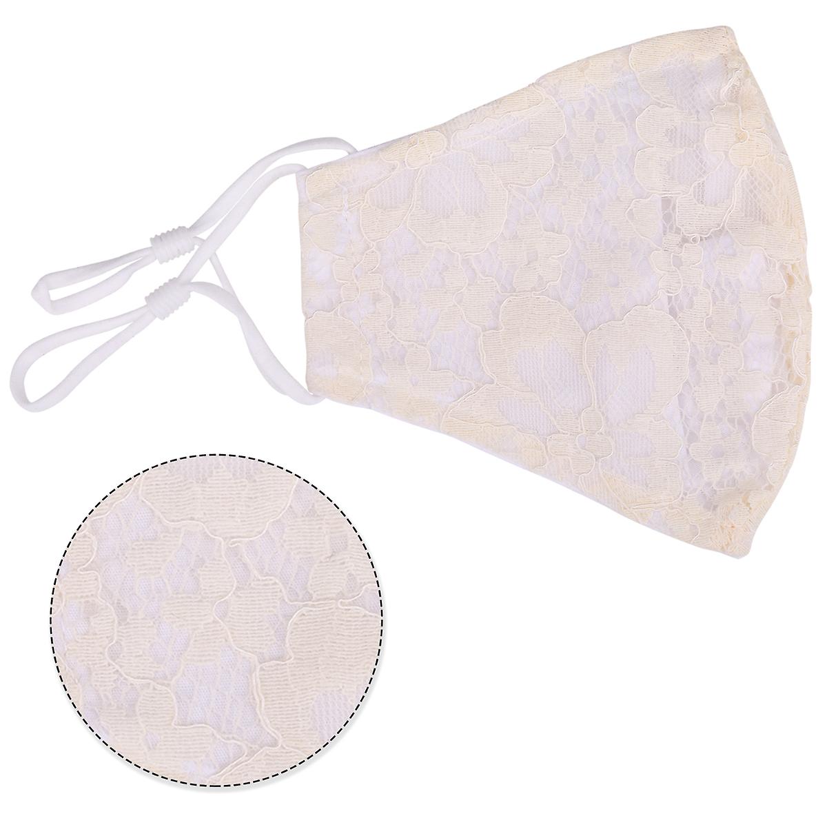 Face Mask Washable Reusable Breathable Face Cover Lace Flower Print