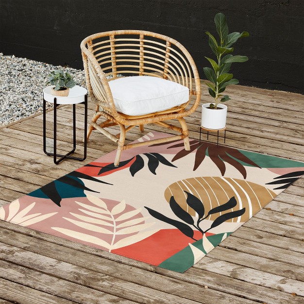 Marta Barragan Camarasa Modern Tropical Sunrise G Outdoor Rug Deny Designs