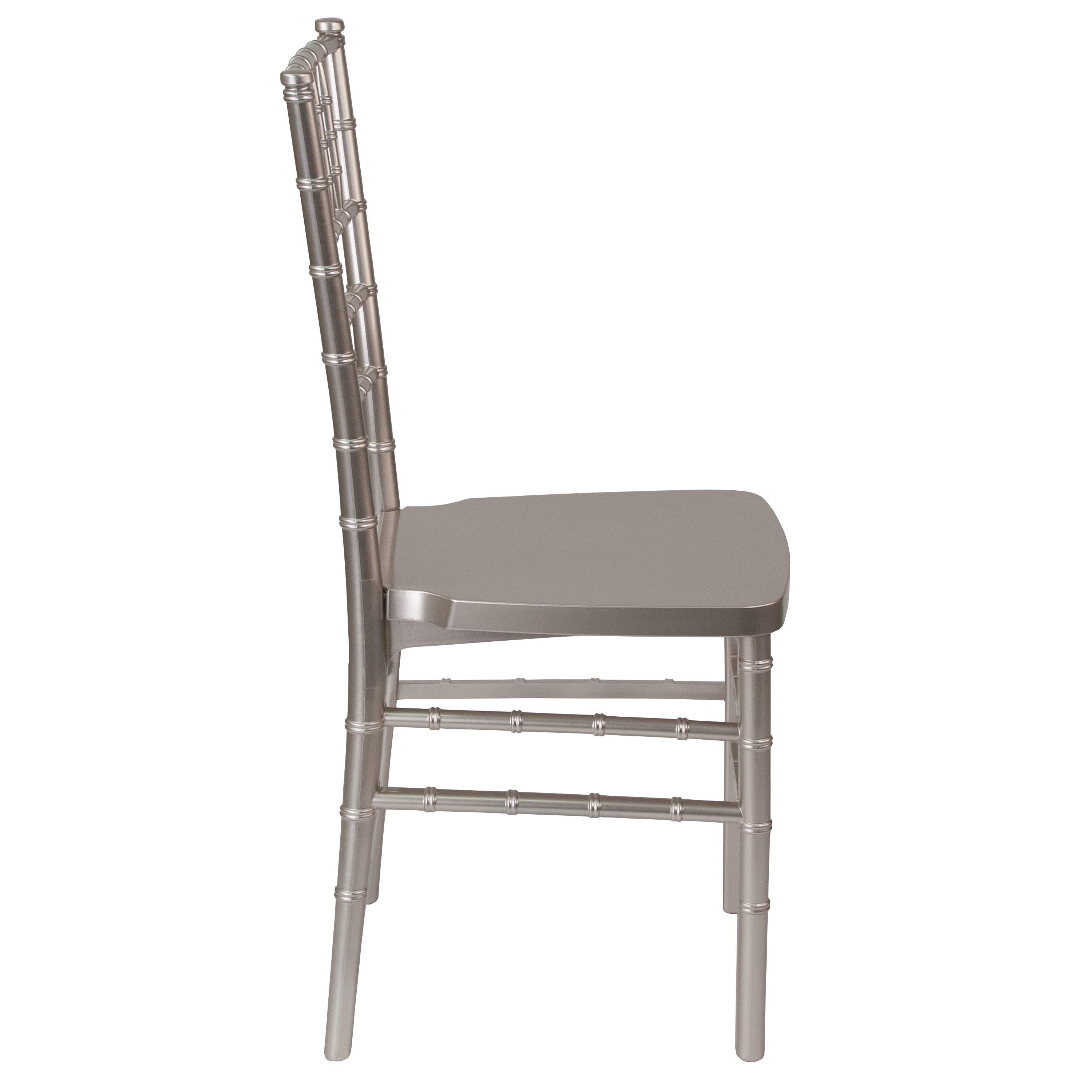 Flash Furniture HERCULES PREMIUM Series Pewter Resin Stacking Chiavari Chair