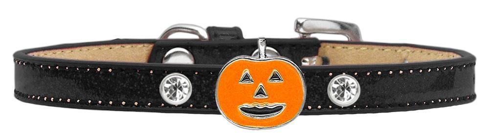 Pumpkin Charm Ice Cream Dog Collar- Black/Orange