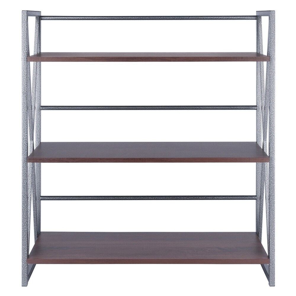 Isa 3/4/5 Tier Shelf  Graphite and Walnut