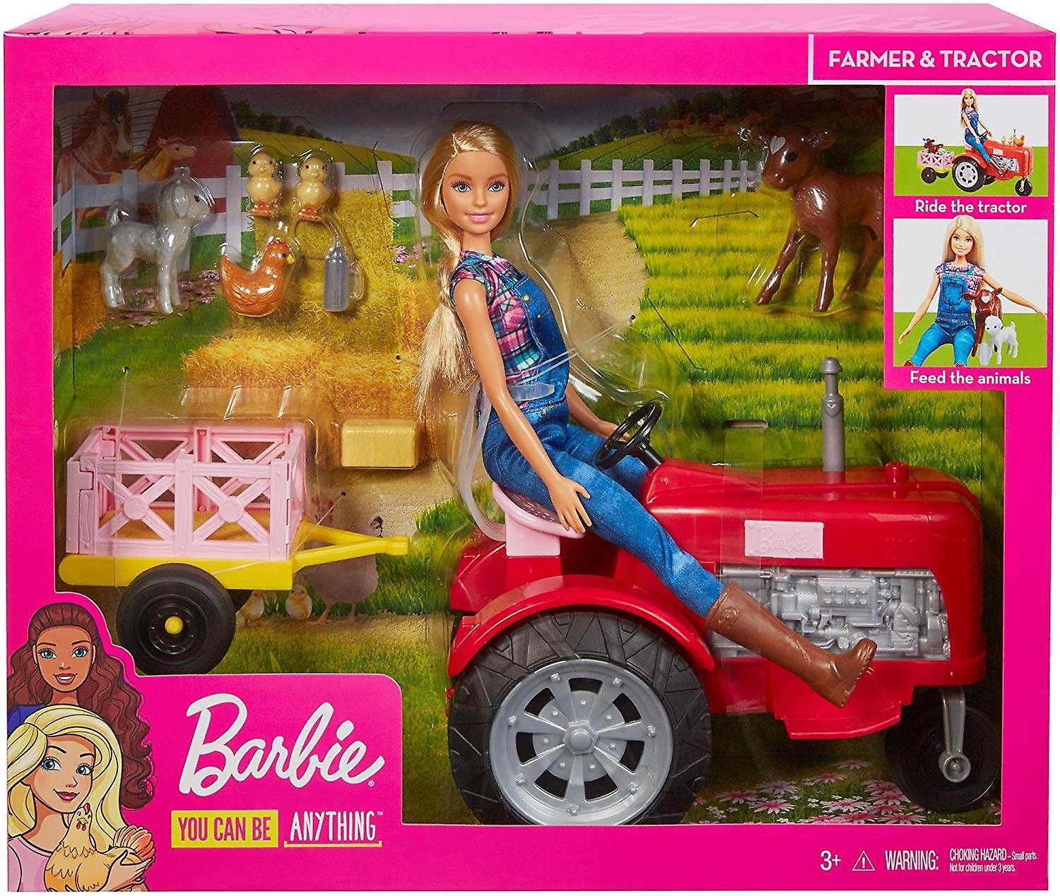 Barbie Doll And Tractor Farmer doll with tractor farmer doll